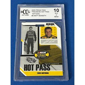 MATT KENSETH 2005 Trackside PROMO Hot Pass National Convention Press Pass BCCG10